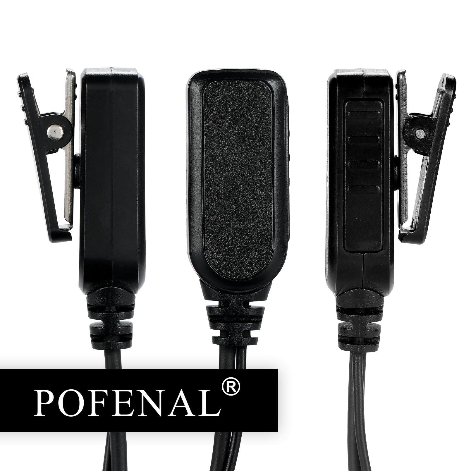 RDM2070D 2-przewodowa słuchawka do monitoringu Motorola Walkie Talkie (CLS1410/CP200/GP2000) i radia Bearcom - zestaw słuchawkowy radia Walkie Talkie z dużym mikrofonem PTT i 2-pinową rurką
