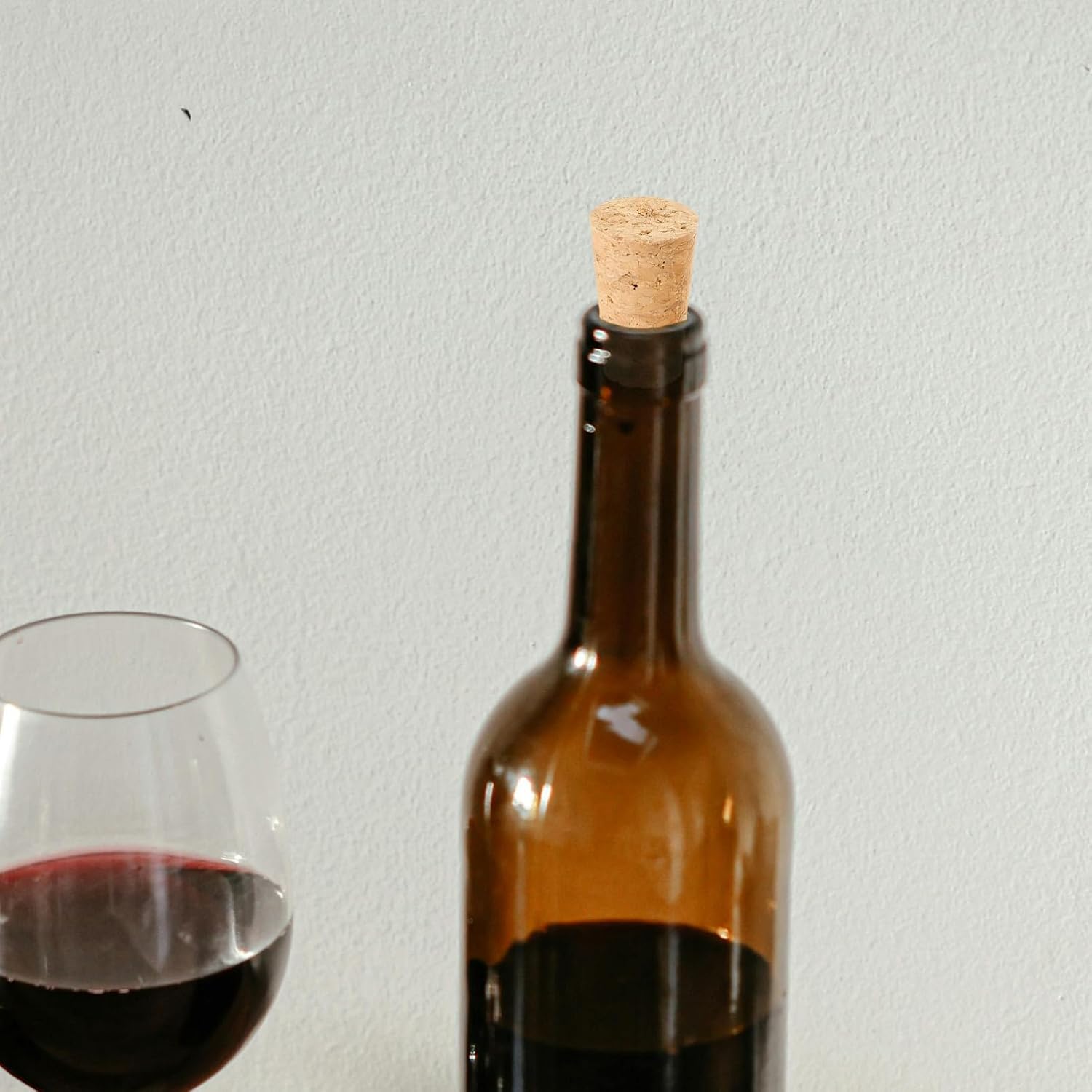 20pcs Wooden Wine Stoppers Cork Plugs for Glass Bottles