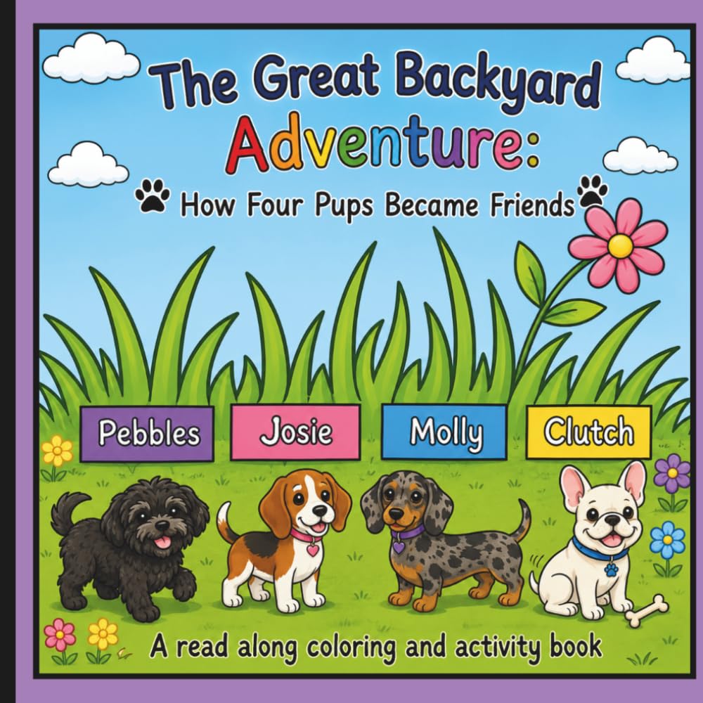 The Great Backyard Adventure: How Four Pups Became Friends