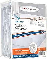 Vista 13 de Guardmax Jersey Knitted Sleeper Sofa Size Mattress Protector - Waterproof & Dust Mite Proof Mattress Cover with Stretchable Pockets - Soft