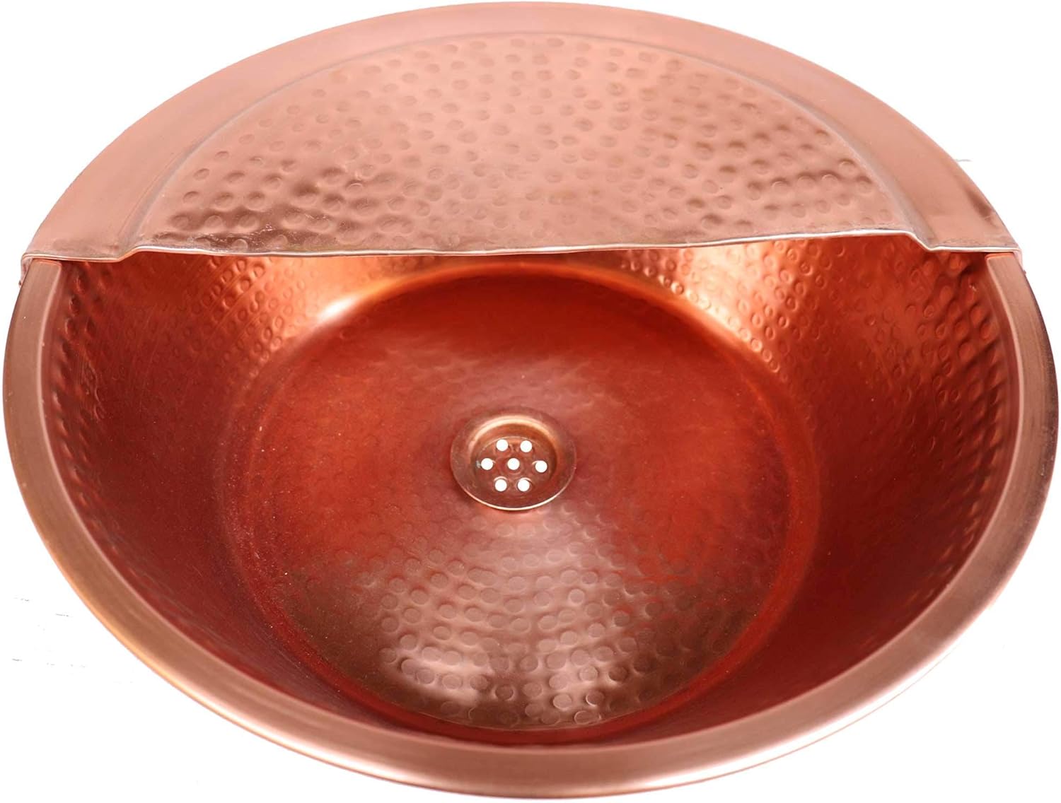Farmhouse Gold Vessel Copper Bathroom Sink Toilet Washroom + Plates Holder Lid Foot Pedicure Soaking Basin