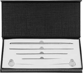 Ipetboom 12 Peças Sonda De Anfíbia Merch Réptil Reptisoil Reptichip Sonda De Sexagem De Sonda De Gênero De Metal Ferramenta De Detecção De Gênero De Aço Inoxidável Detector