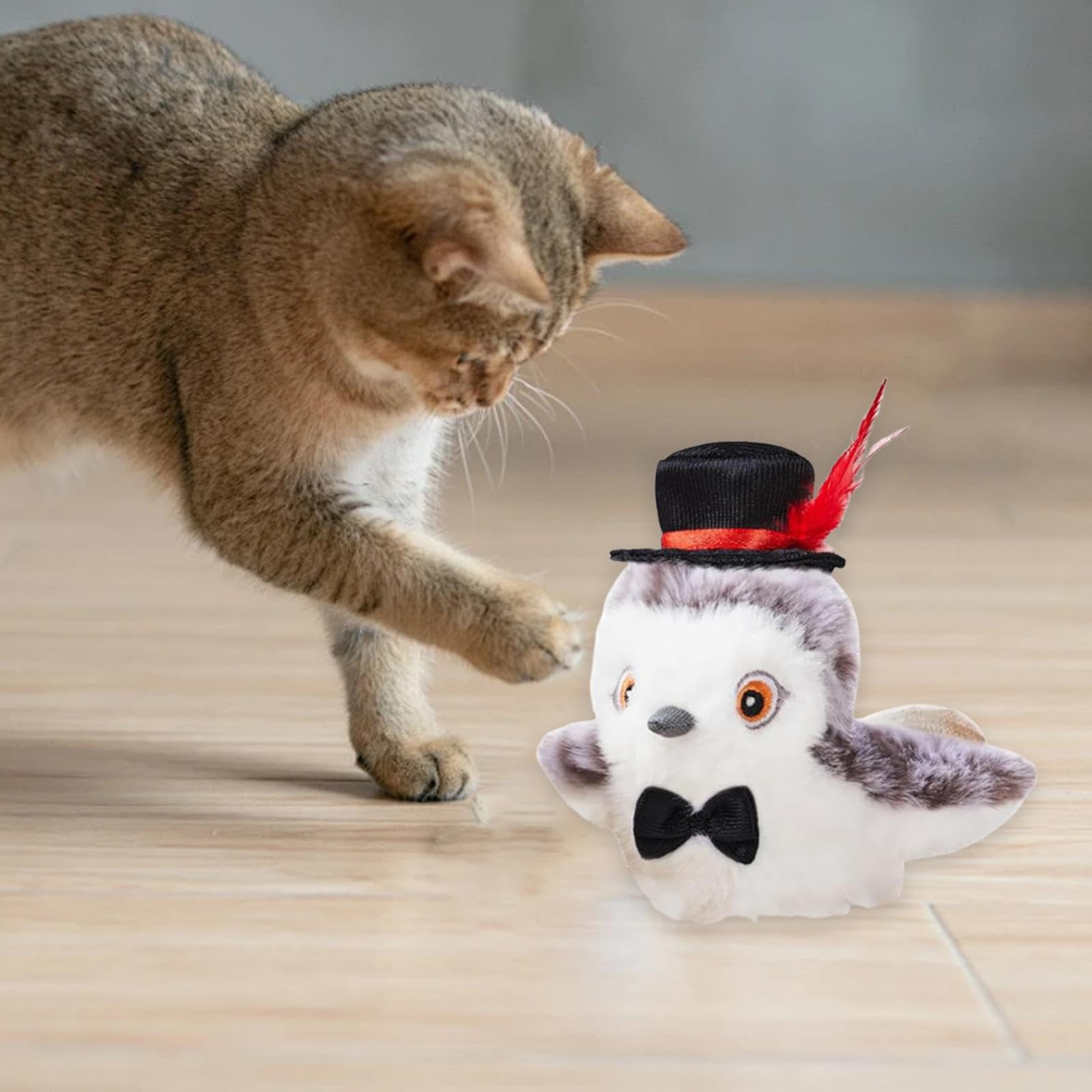 Jouet Interactif pour Chat avec Flottement pour Les Chats Domestiques Qui S'ennuient, 3, Simule Le Toucher électrique, Activé, Style D