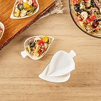 Vista 6 de Restaurantware - Platos de degustación de 3.7 x 2.4 pulgadas, 100 platos desechables - Compostable para el hogar, apto para microondas y congelable