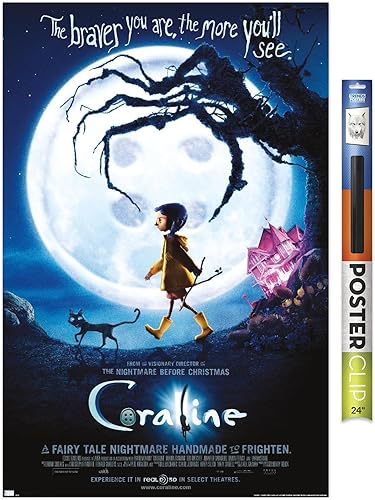 Trends International Coraline - Póster de pared de una hoja de Braver