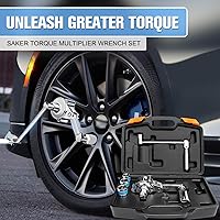 Vista 4 de Saker Juego de Llave Multiplicadora de Torque - Herramienta de Desmontaje de Tuercas de Ahorro de Mano de Trabajo Pesado con Enchufes de 11/16