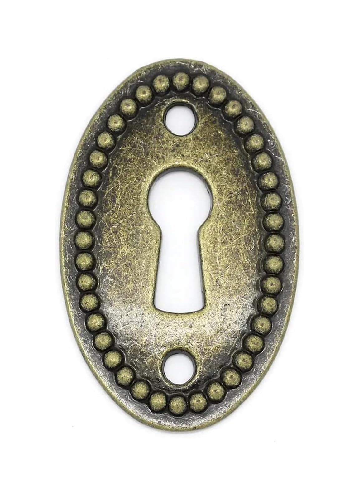 4 Pcs Antique Bronze Oval Keyhole Metal Connectors