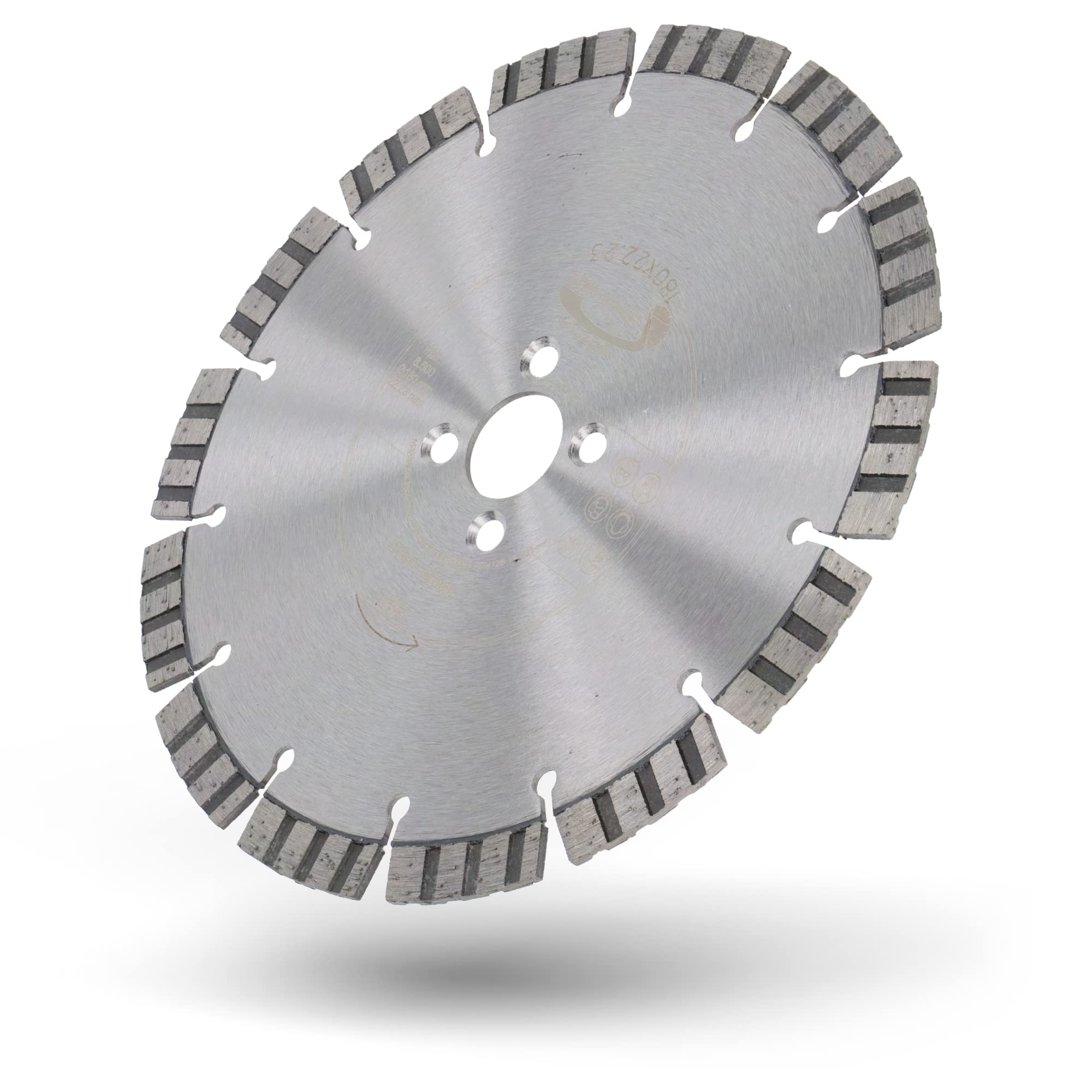 PRODIAMANT LAMELLO Disco diamantado 180 mm x 22,23 mm - con 4 orificios secundarios, para fresar ventanas en hormigón, compatible con el sistema Lamello.