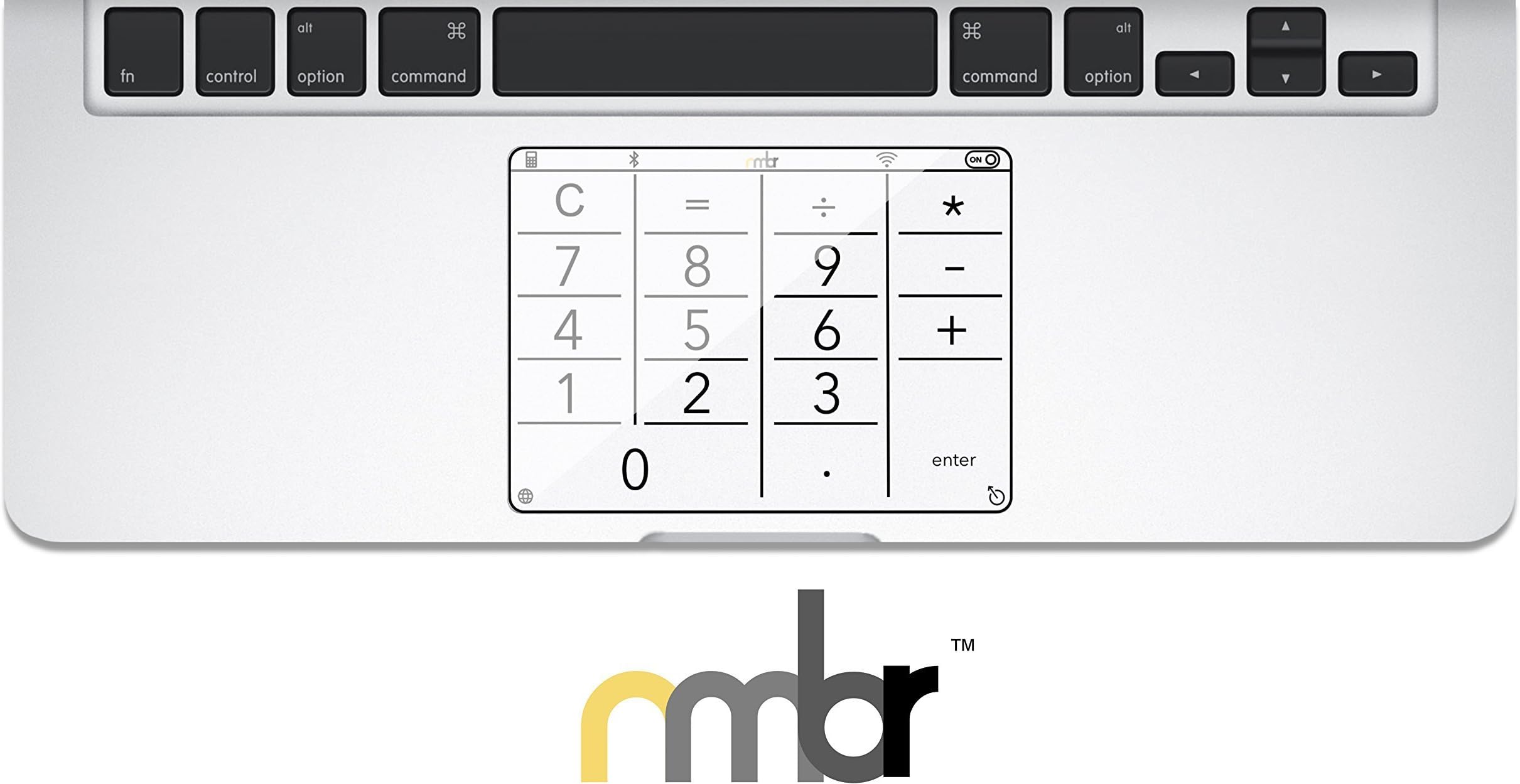 nmbr Keypad Trackpad for Mac (Magic Trackpad 2) Laptop Computer Accessory Skin