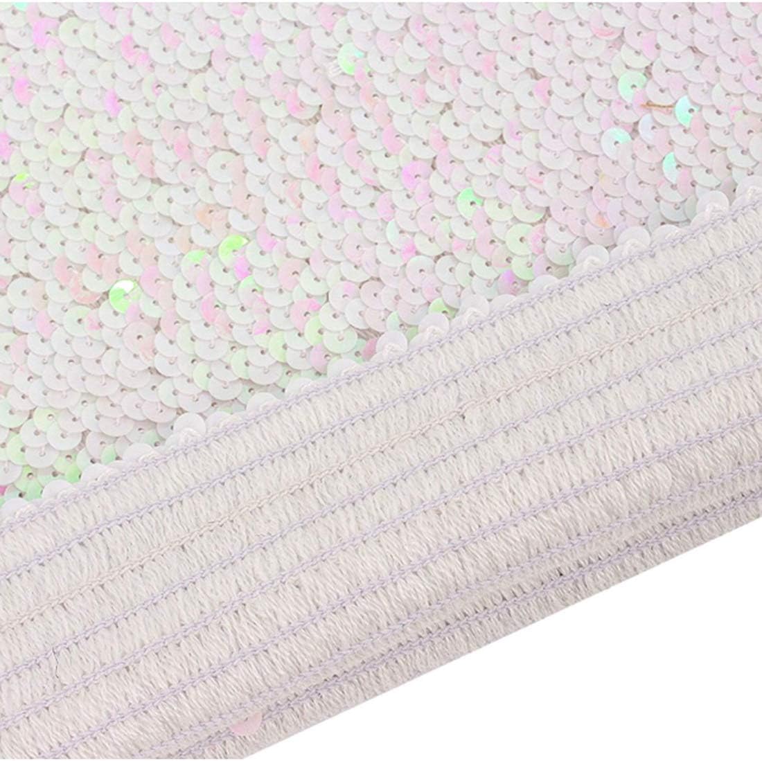 Womens Sparkly Sequin Mermaid Crop Tops, Strapless Metallic Tube Tops for Party Clubwear - Image 5