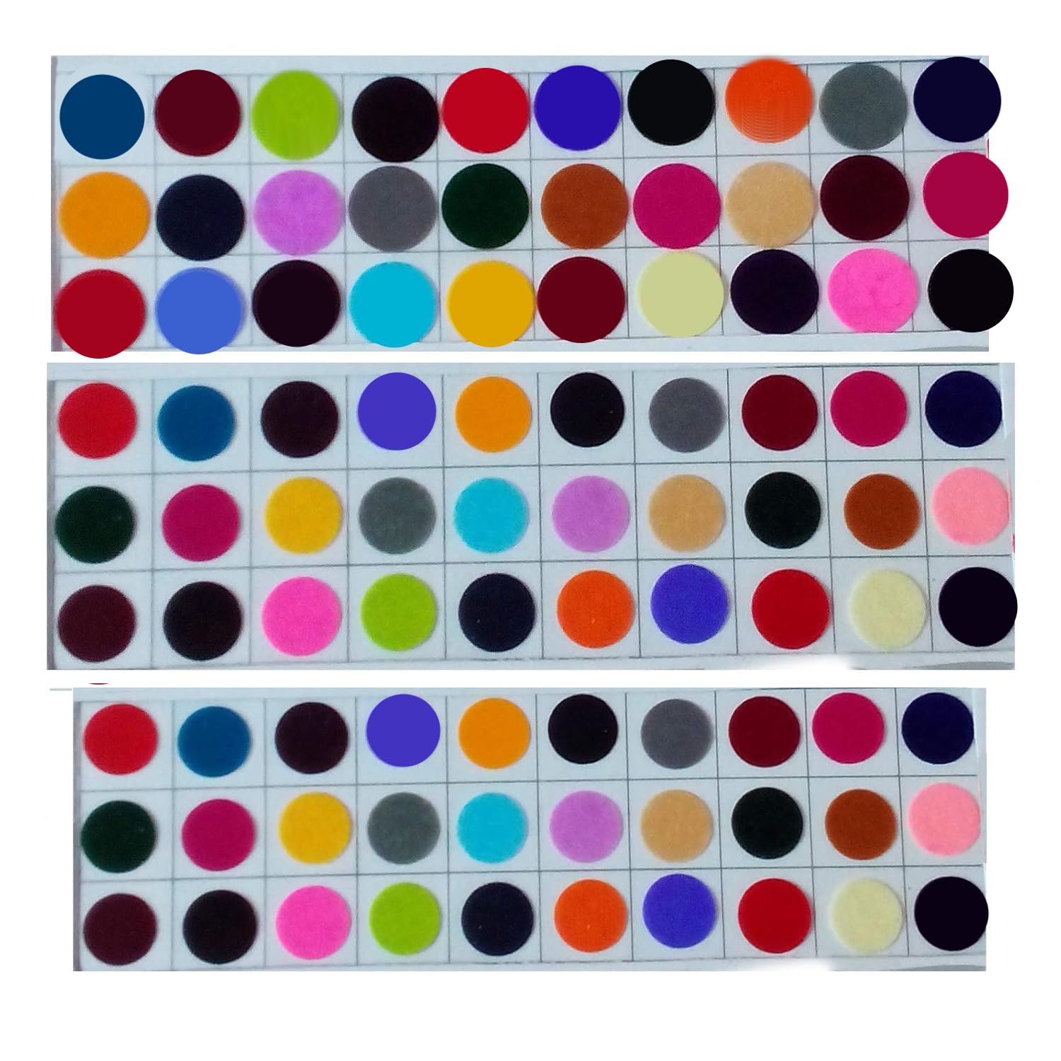 DeLegarde® Large Bindis Tikka Velvet Plain Big Size Bindi for Women Ladies (Multi Colour)-image-20