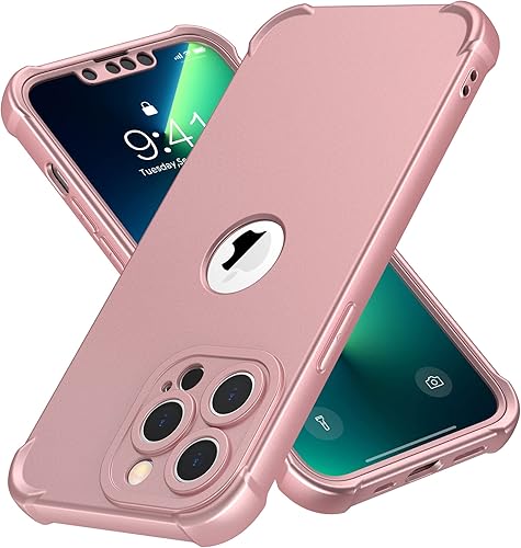 ORETECH Funda para iPhone 13 Pro, con 2 protectores de pantalla de vidrio templado Funda protectora de cuerpo completo para iPhone 13 Pro