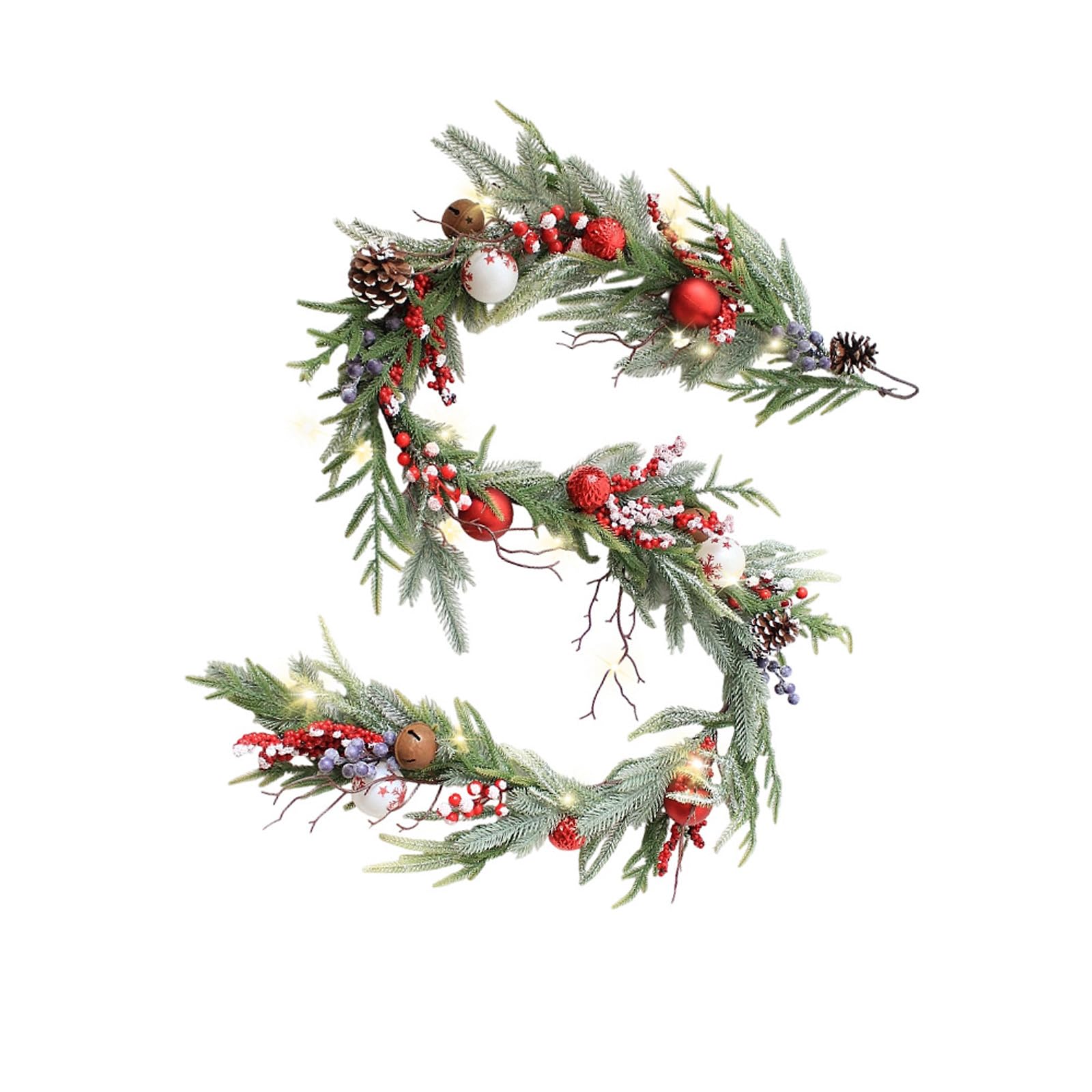 Nucelit Polystyrene Holiday Decoration Sphere with Flexible Texture for Inside Use Celebratory Party Deck with Currants Carillons