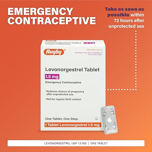 Miniatura 2 de Rugby - Píldora anticonceptiva de 1.5 mg Levonorgestrel, uso de emergencia, píldora del día después