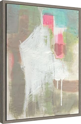 Miniatura 2 de Amanti Art Framed Canvas Wall Art 24x18 Retro Splash II by Jennifer Goldberger, Framed Wall Art Canvas, Abstract Artwork, Country Rustic Decor,