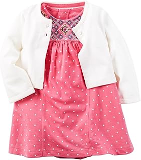 Baby Girls Dress 121h131 - Conjunto de Vestido para niña (6 m), Color Rosa