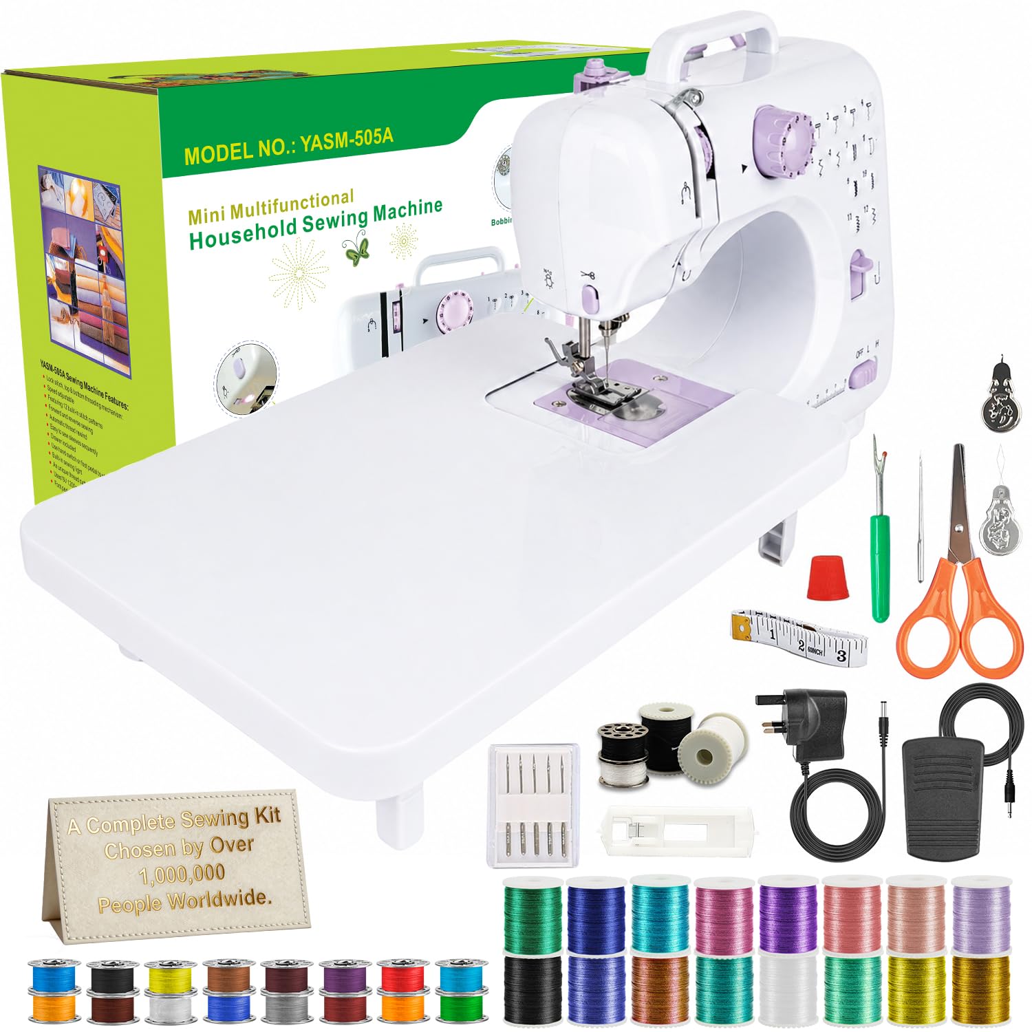FONCOOD Sewing Machine with Extension Table & Basic Kit