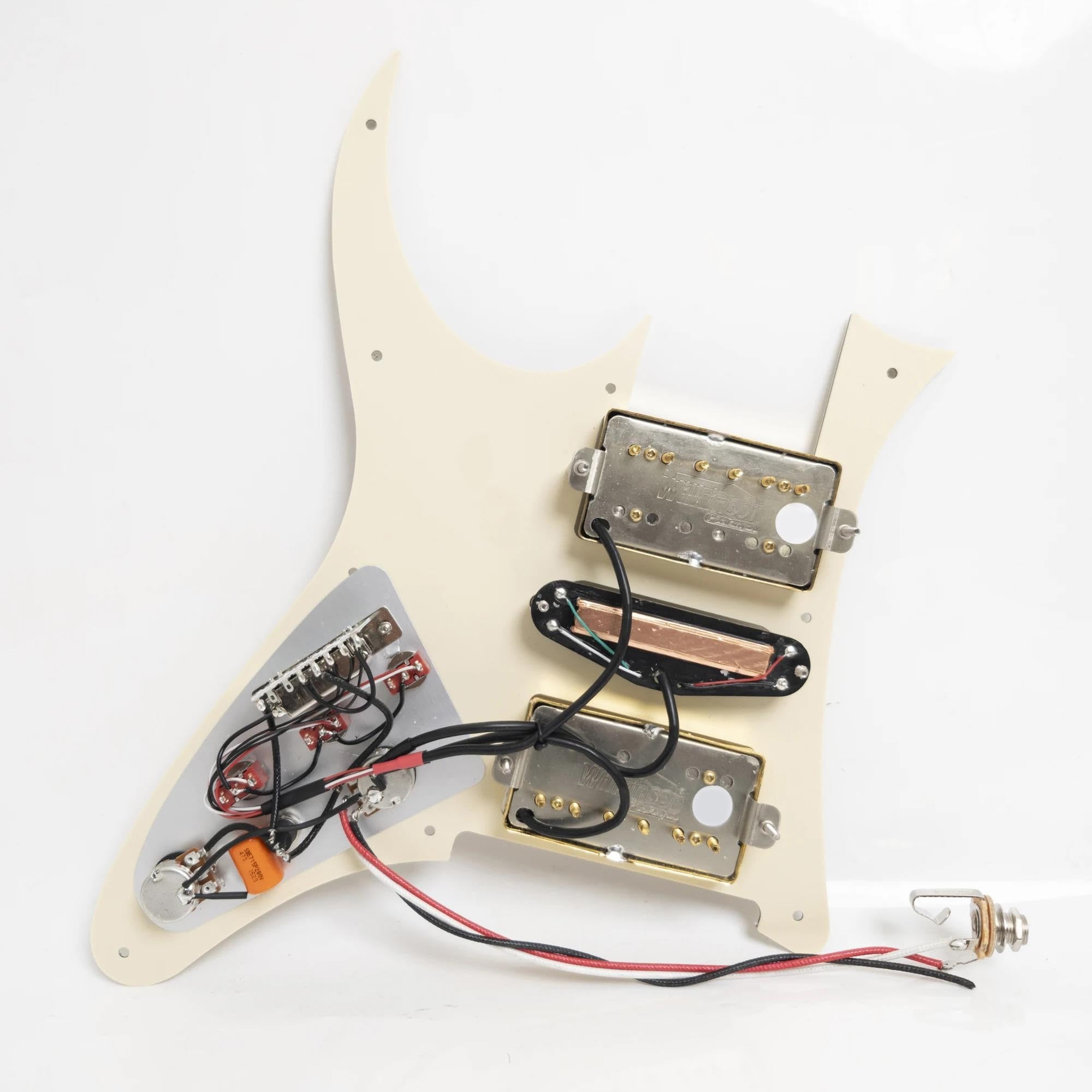 Do gitar elektrycznych RG gitara wstępnie okablowana załadowana maskownica z rozdzielaniem cewki Alnico 5 zestaw przetworników Humbucking HSH Zestaw Przetworników Pickguard