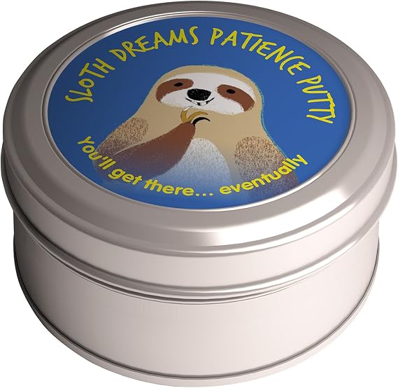 Sloth Dreams Patience Putty - Stress Relief Funny Gag Gift for Friends, BFF, Stocking Stuffers, Secret Santa - Weird Gifts for Adults and Children