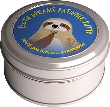 Sloth Dreams Patience Putty - Stress Relief Funny Gag Gift for Friends, BFF, Stocking Stuffers, Secret Santa - Weird Gifts for Adults and Children