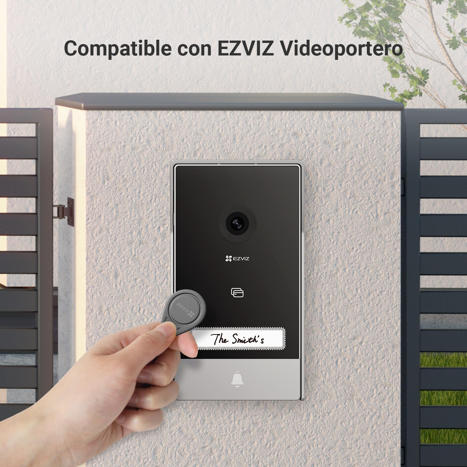 EZVIZ Lotes de CP5 Videoportero WiFi y Tarjeta de Proximidad RFID