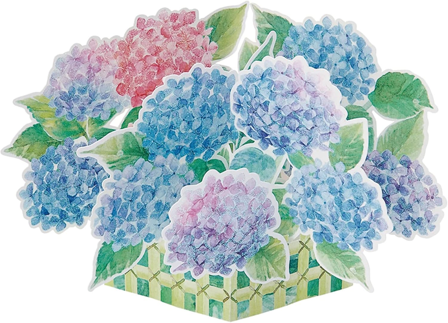 Sanrio 006823 Message Card, Early Summer Card, Wisteria Trellis Laser Greeting Card, International Shipping Available, JES 12-3
