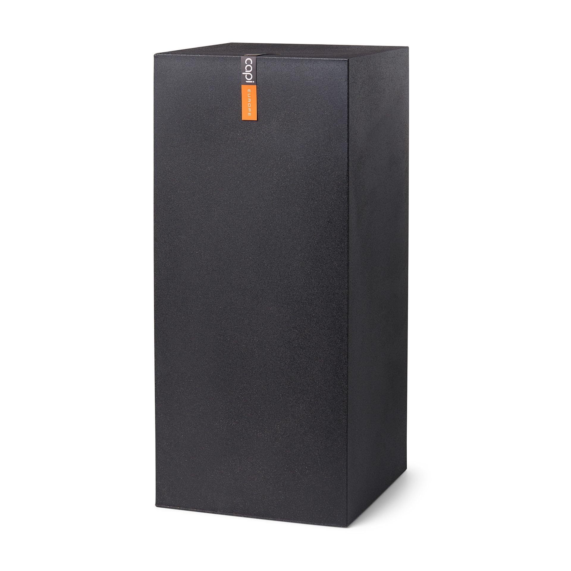Capi Europe Smooth - Black - Pillar Smooth Nl - 36X79 - Black - Opening Ø - Pot For Indoor And Outdoor Use - Shatterproof - 100% Recyclable - Kbl243