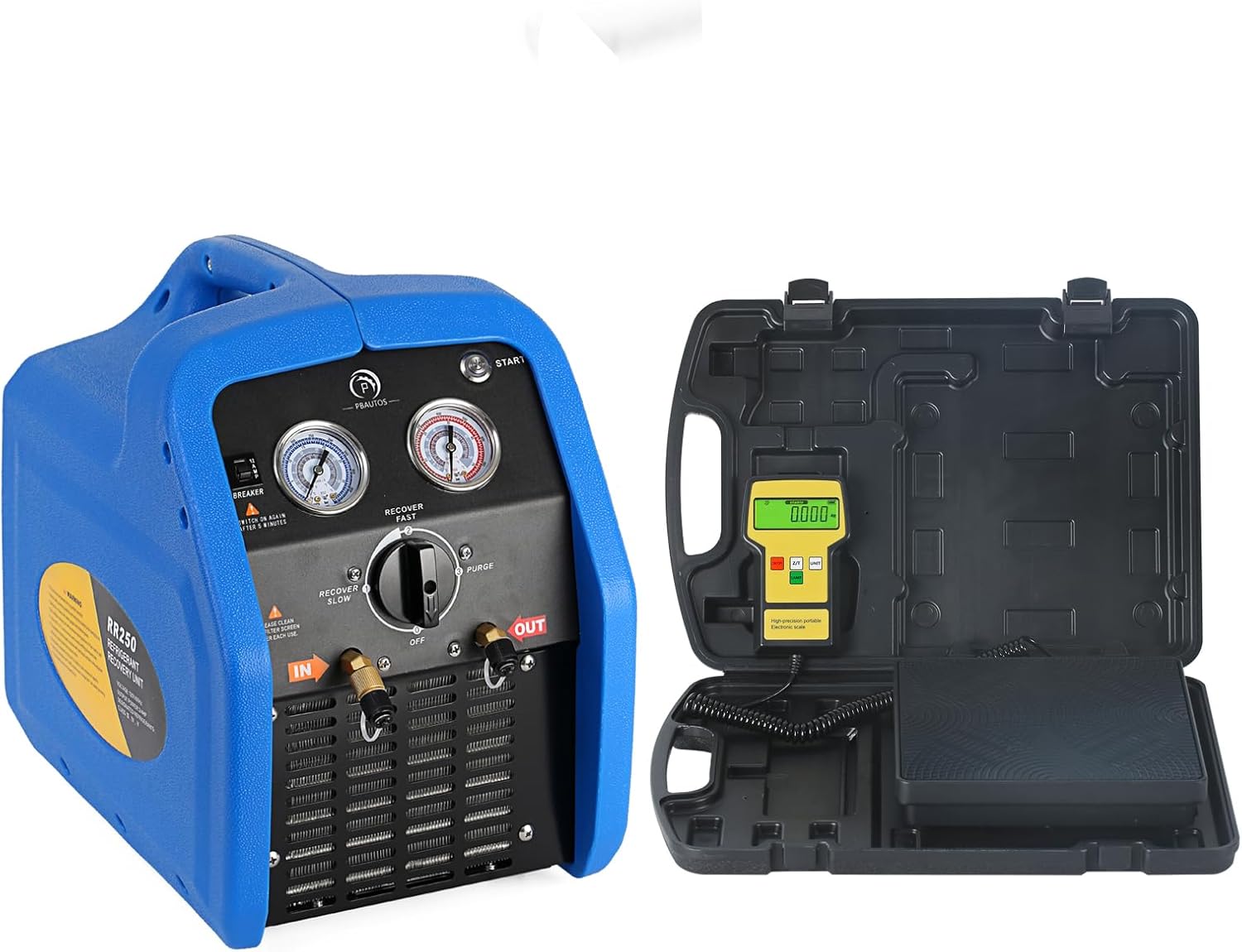3/4 HP R32 Refrigerant Recovery Machine, with 220 LBS Refrigerant Charging Scale