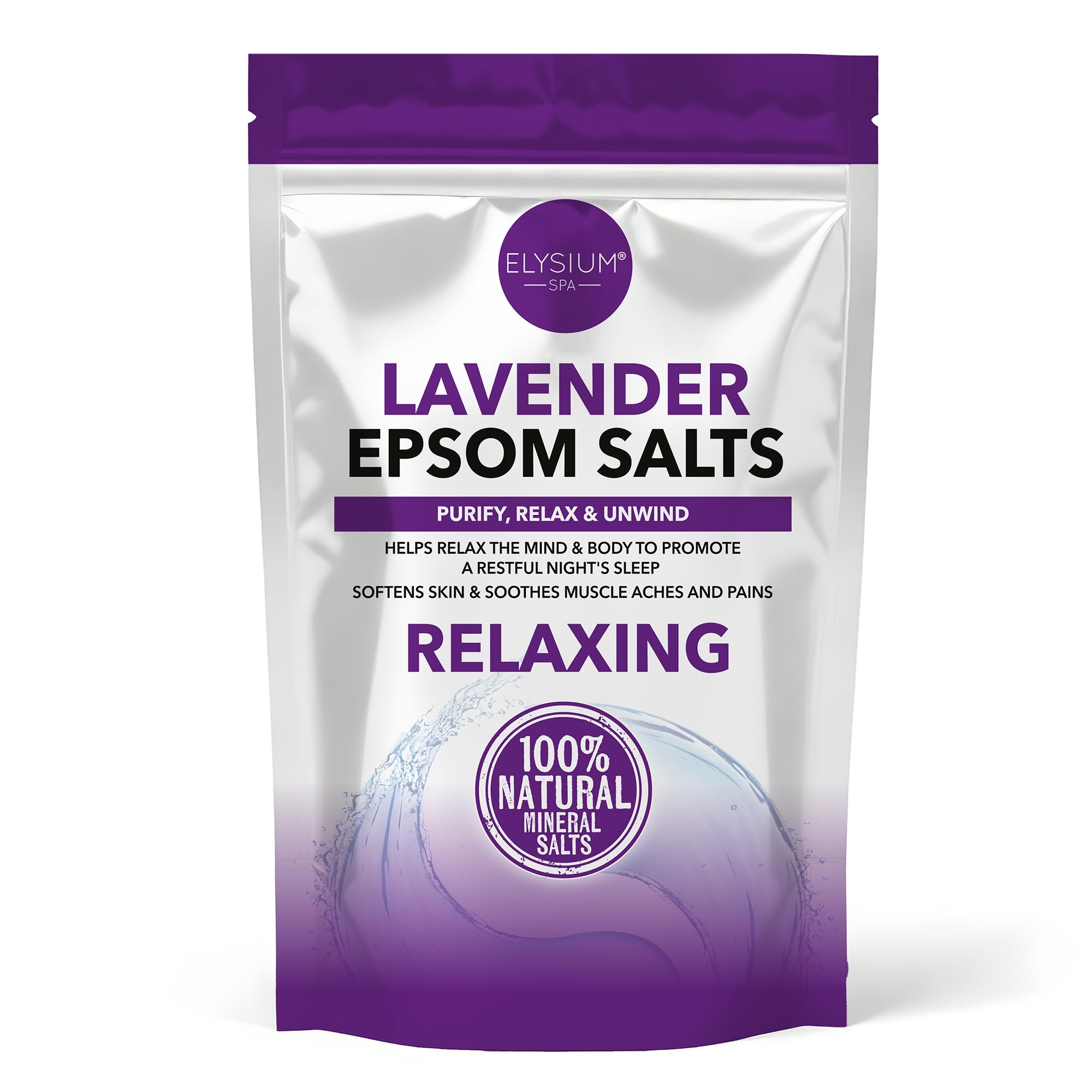 Elysium Spa Natural Lavender Epsom Salts 1Kg