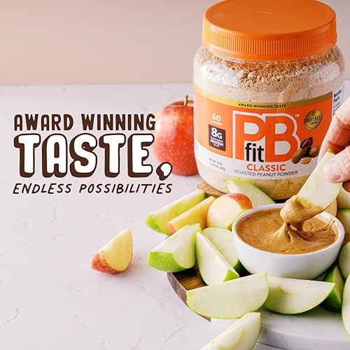 Miniatura 4 de PBfit 24 onzas de mantequilla de maní clásica en polvo, mantequilla de maní en polvo para untar de maní tostado real, 0.28 oz de proteína 8% DV, sin