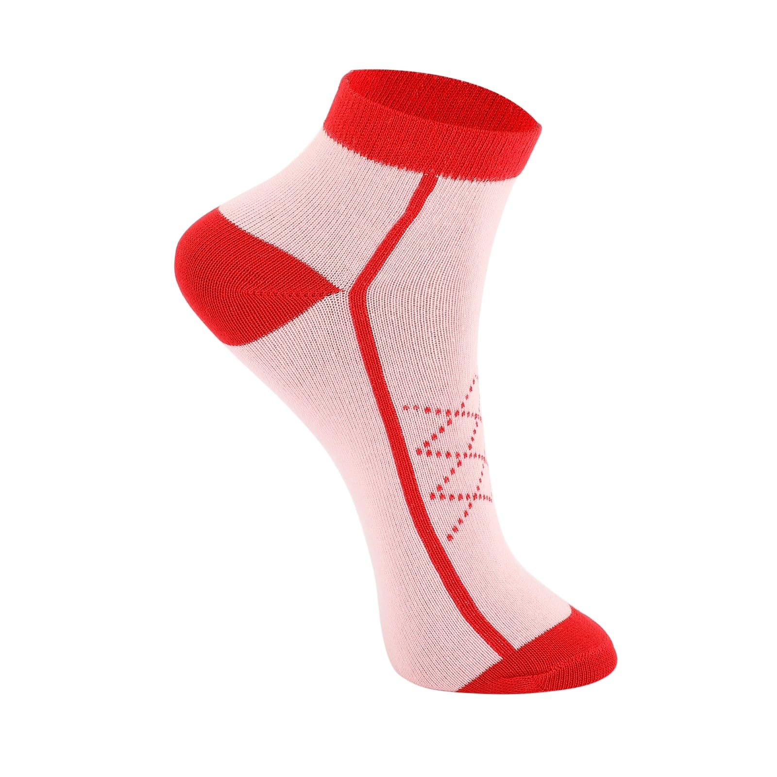 PRIMESOX MOVE ON Kids Girls Cotton Ankle Socks - Durable & Soft Kids Girls Socks, Breathable Design for Everyday Use - Pack of 5 Pairs (8-11 Years) - Image 4 thumbnail