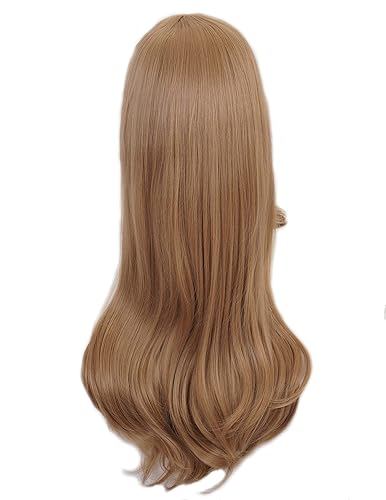 Miniatura 4 de Aadesso Lisa peluca ondulada marrón dorado Cosplay para juego Genshin Impact Cosplay Halloween pelucas de pelo
