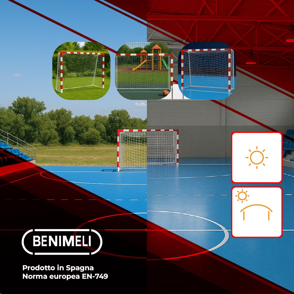 Rete Porta Calcio – Pack da 2 | Rete Porta da Calcio 3x2 Metri per Allenamento e Professionisti | Reti per Porte Calcetto, Ideali per Scuole e Sport Amatoriale