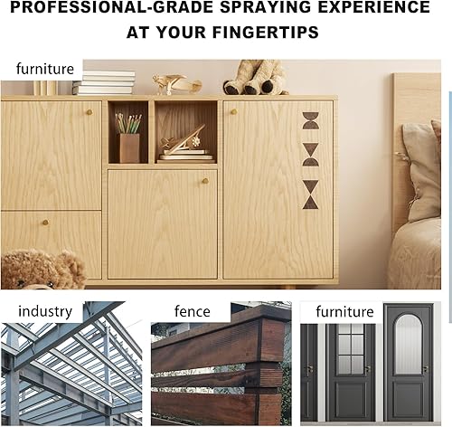 Miniatura 7 de Pistola de rociado de aire LVLP R500 con 10 piezas de vasos desechables de 650ml Boquillas de 1.31.51.72.0mm, Pistola rociadora de pintura R500 para