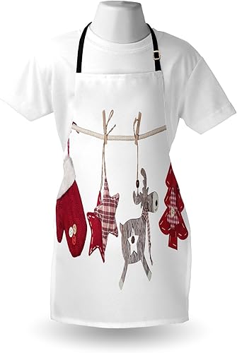 Vista 54 de Ambesonne Delantales multicolor Rubí pálido.