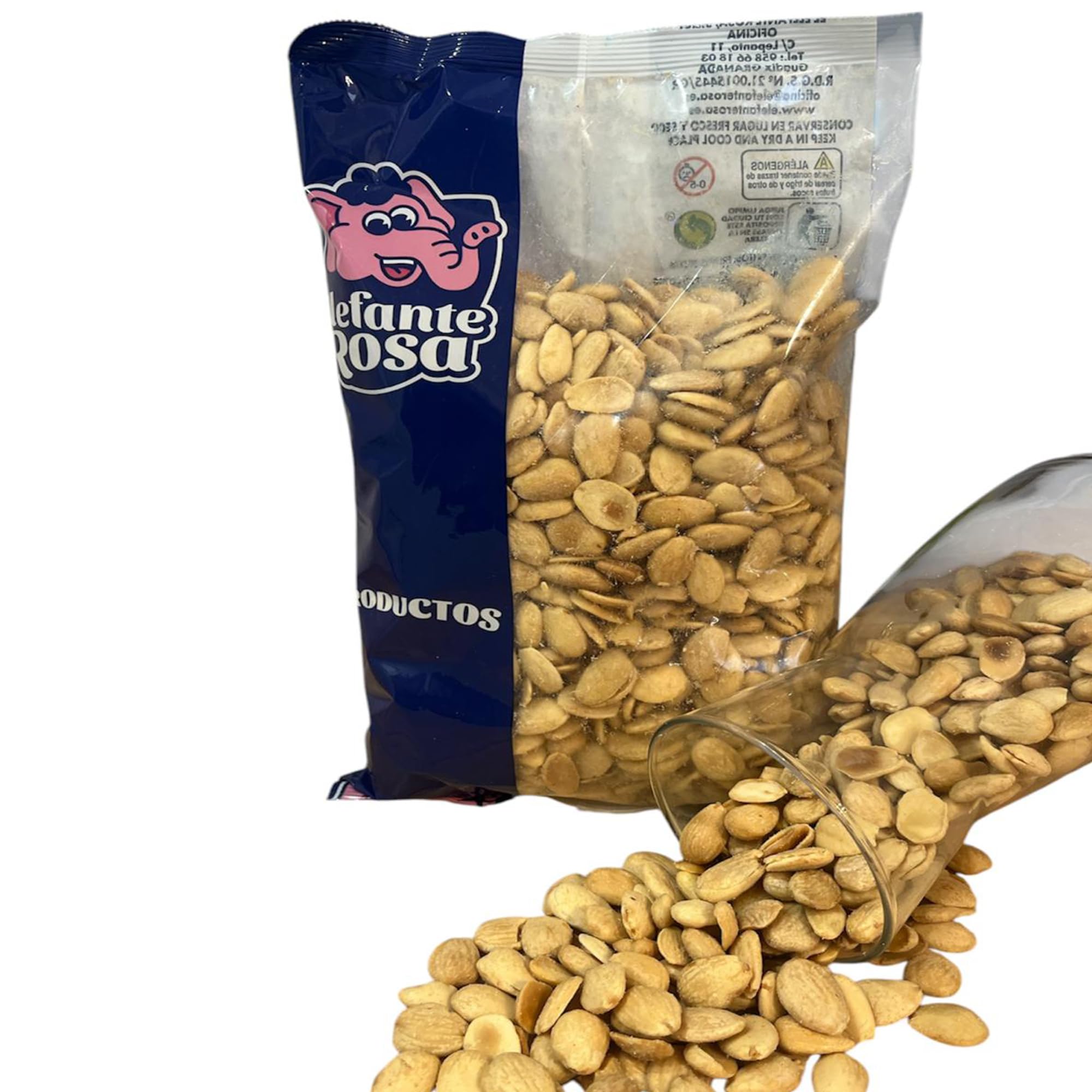 Almendras Fritas con Sal sin Piel 1kg – Almendras Repeladas Artesanales – Snack Saludable Rico en Proteínas y Fibra – Formato Ahorro 1 Kilo – Calidad Gourmet Elefante Rosa