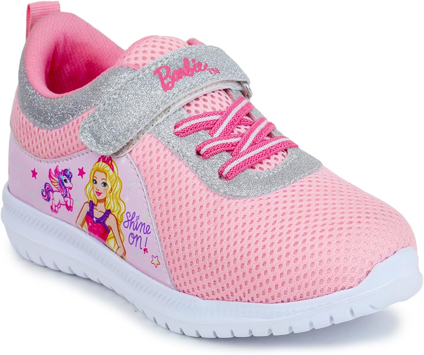 toothlessBarbie Kids Girls Pink Sports Shoes