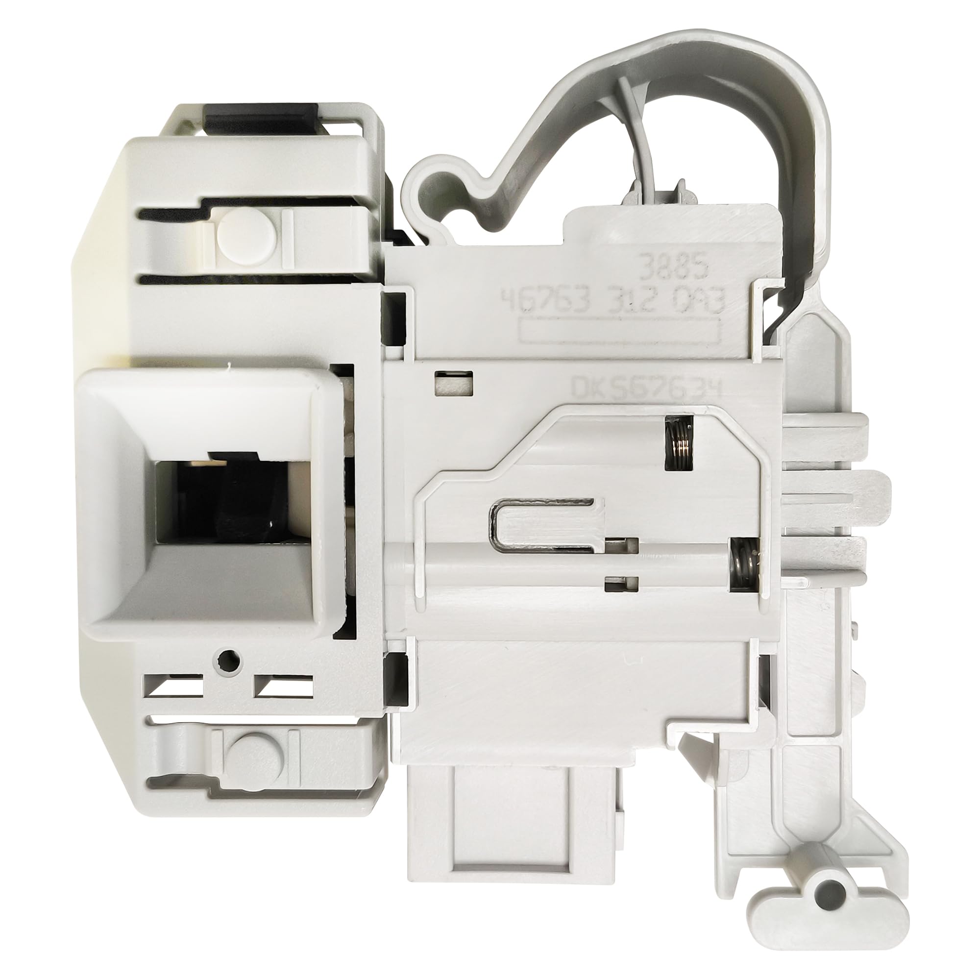 VIOKS Türverriegelung Waschmaschine Ersatz für Bosch Siеmens Neff 00638259 | Türschloss Verriegelungsrelais, 3 x 6,3 mm AMP, für iQ100 iQ300 iQ500 iQ700 VarioPerfect Logixx Waschtrockner