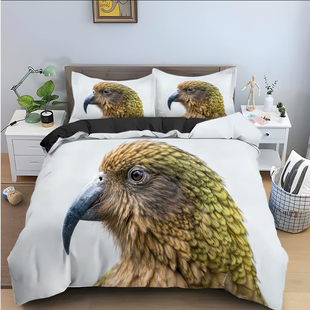 Housse de couette 90x190 aigle 110g/㎡ microfibre infroissable et ultra douce pour ado