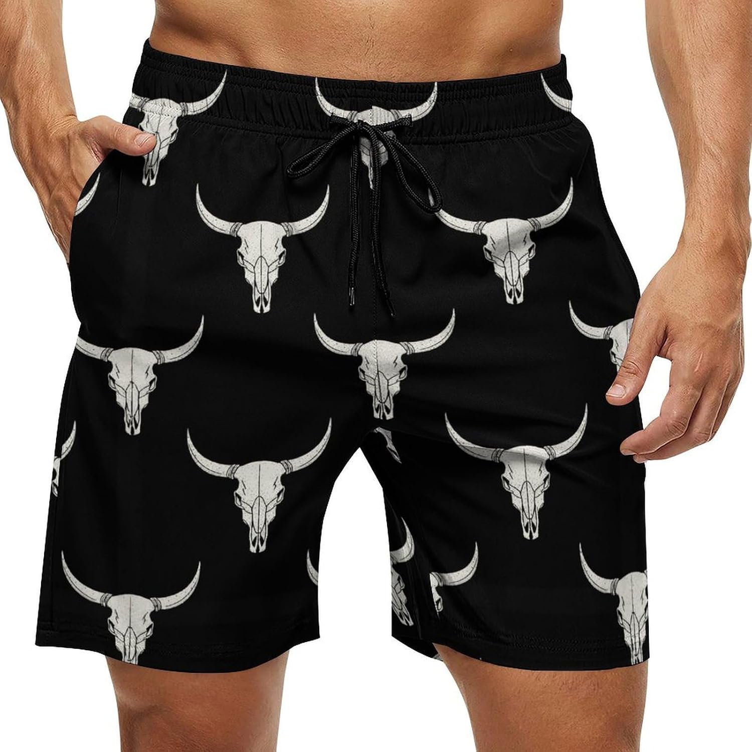 Men Swim Shorts Swimwear Bathing Suits Swimming Trunks Beach Shorts with Pockets