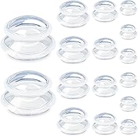 Sowhatsowoo 16-Pc Silicone Cupping Therapy Set: 4 Sizes Clear Massage Cups for Cellulite, Muscle Pain Relief & Home Use