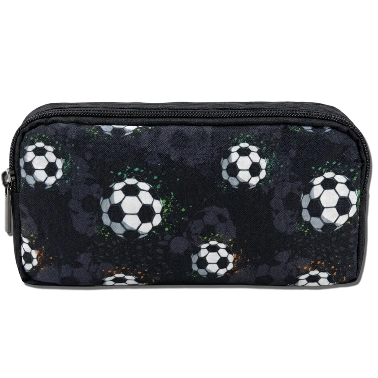 LinCoo Football Pencil Case, Pencil Case, Large Capacity Soccer Ball Design Pouches for Students Home Homework, Portable Supply Bag, School Office Stationery Organizer Holders