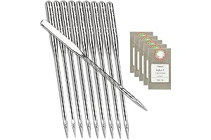 50 PCS Universal Sewing Machine Needles for Brother Size 100/16 130/705H HAx1...