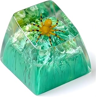 Tarantula スパイダーキーキャップ グリーン ハンドメイド 職人 キーキャップ クールキーキャップ カスタムキーキャップ キーボードキャップ 樹脂キーキャップ チェリーMXメカニカルキーボード愛好家へのギフトに