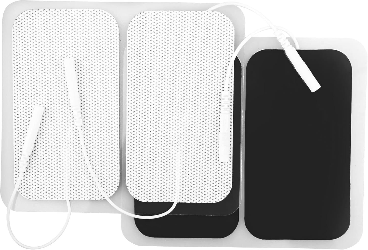 ALEXERA TENS Electrode Pads (4 Pcs) 2" x 4" Rectangle Premium Re-Usable Self Adhesive Electrode Pads for TENS/EMS Unit, Fabric Backed Pads with Premium Gel (White Cloth and Latex Free)-image-11