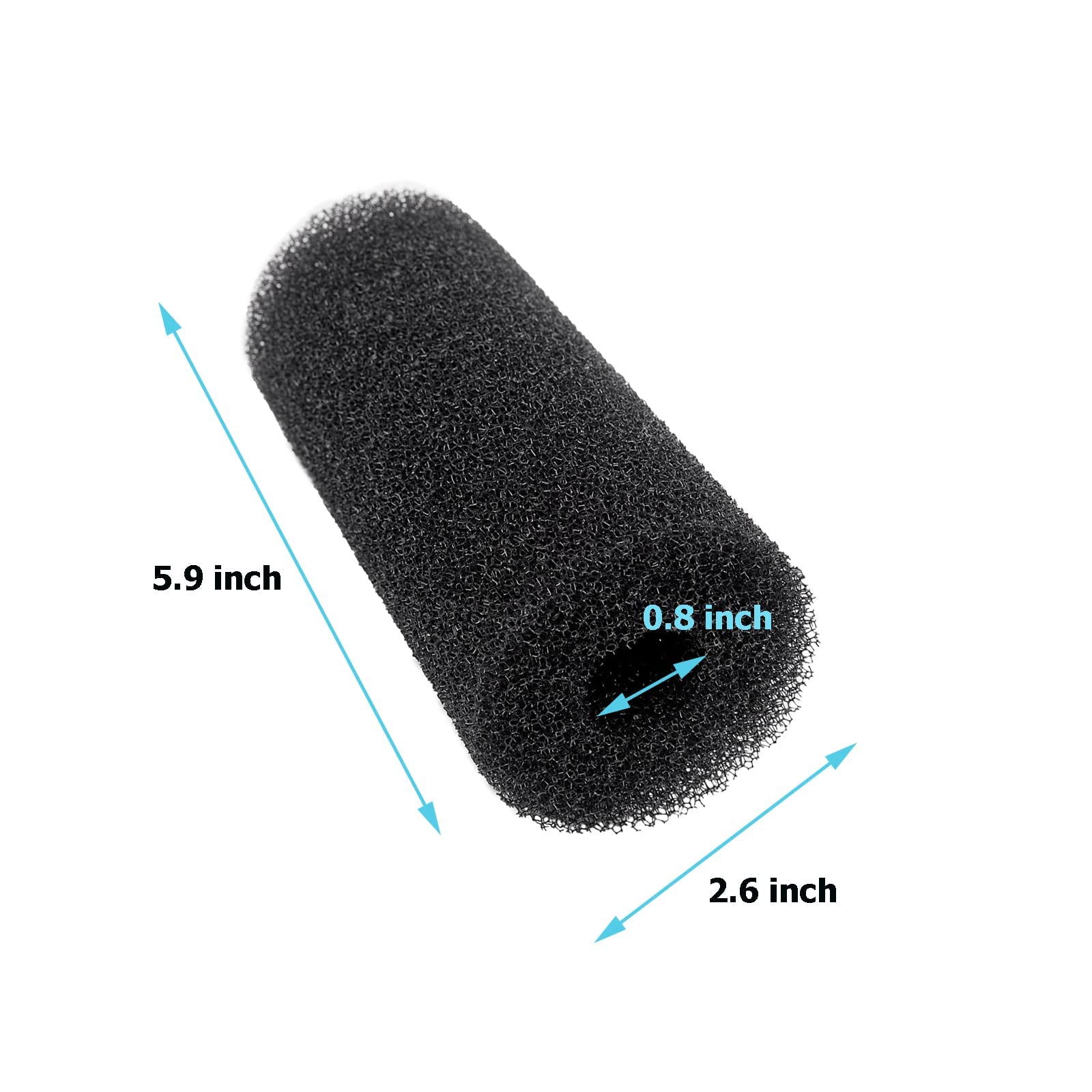 Qzbhct 5.9? Big Prefilter Foam Sponge Replacement Filtration Kit for Pond Aquarium Fish Tank Pad (3 PCS)
