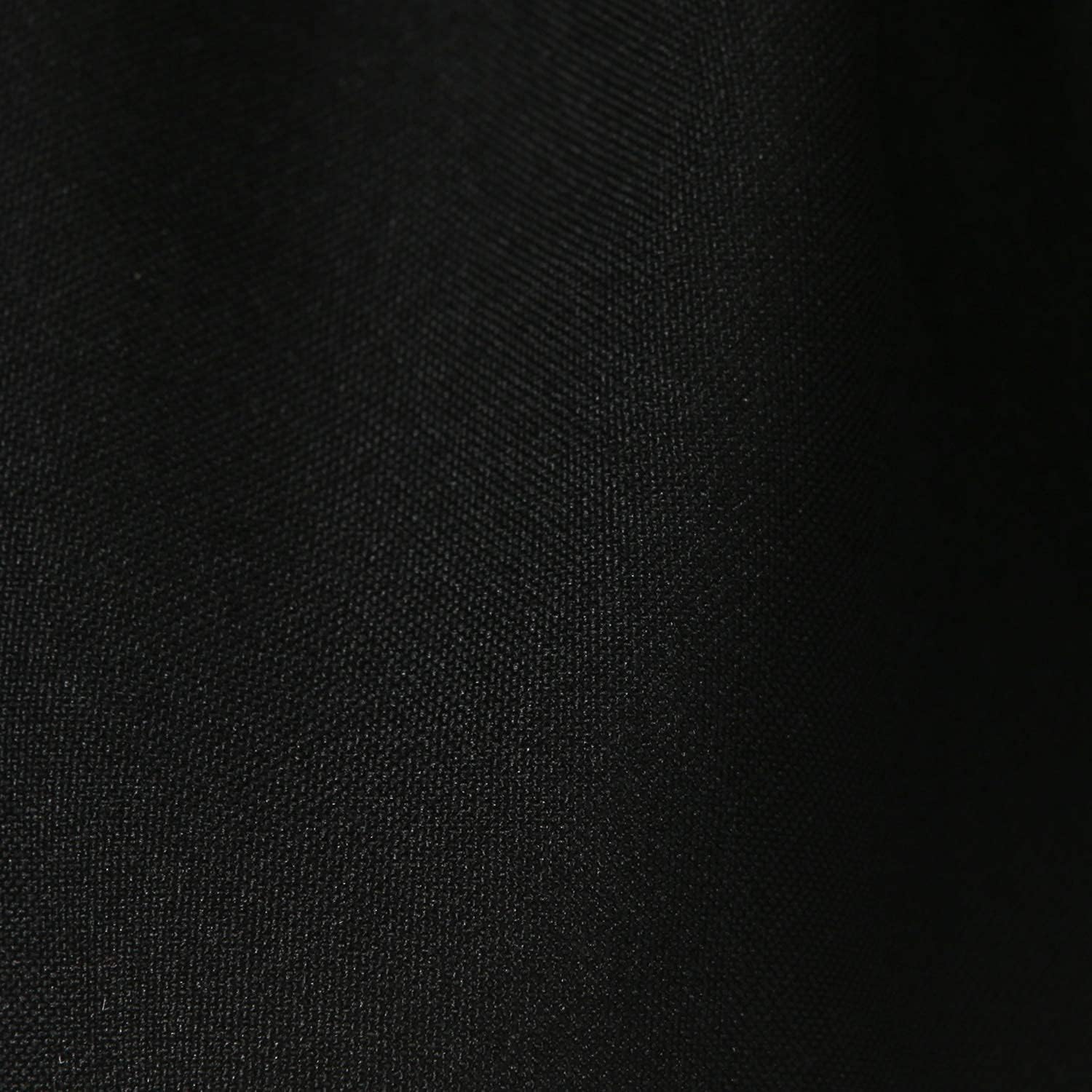 Caravan Curtains Fabric Sample Plain 100% Polyester fabric (Black, Fabric & Lining Sample)