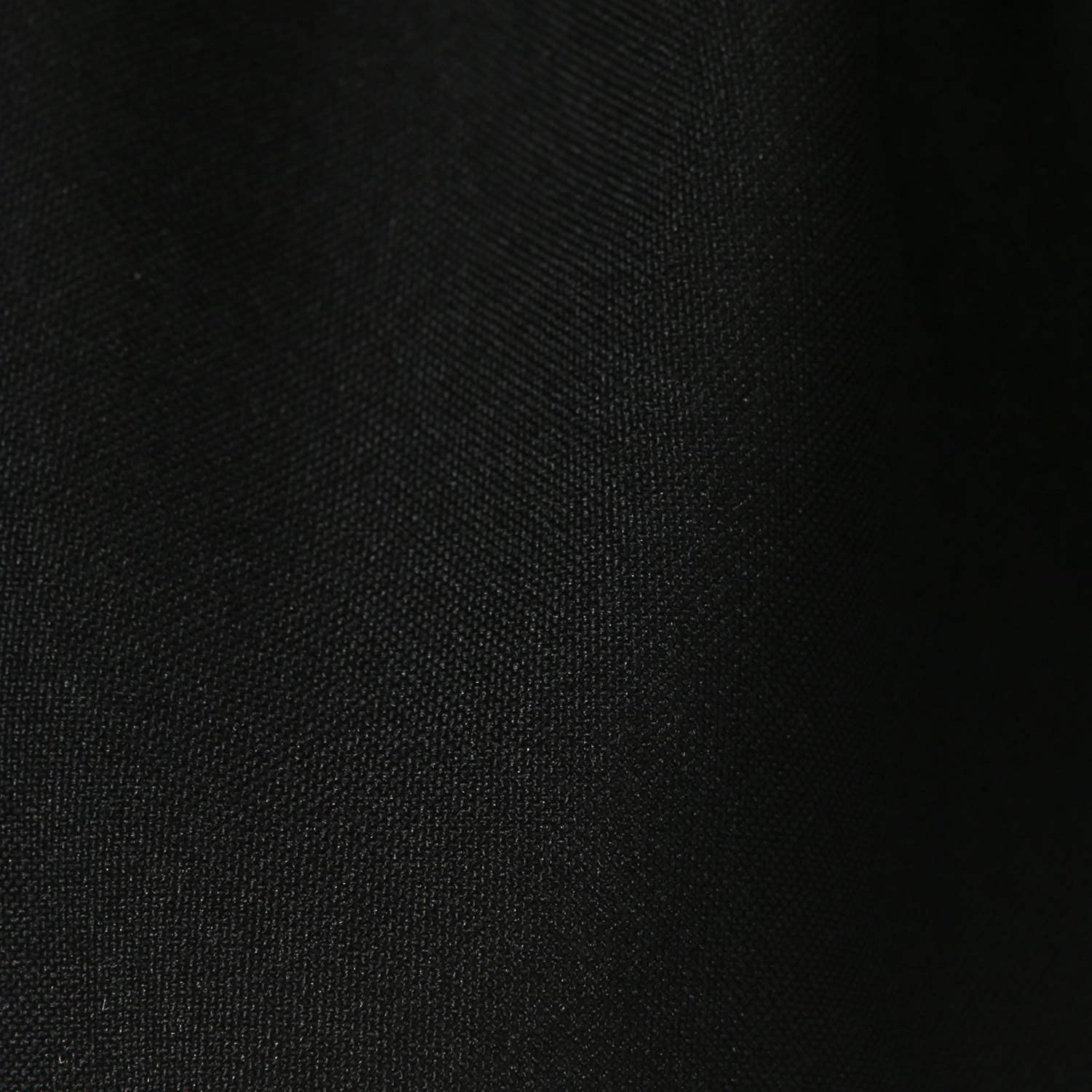 Caravan Curtains Fabric Sample Plain 100% Polyester fabric (Black, Fabric & Lining Sample)