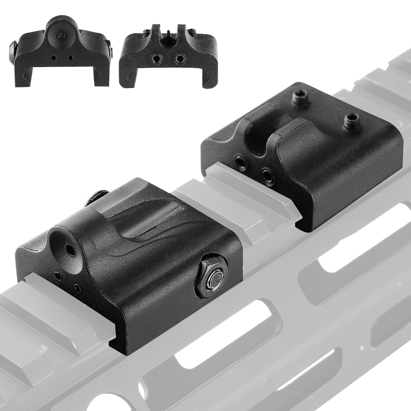 ZBULAR Ultra-Low Baseline Sight Front and Rear Sight ZR-L1 (Black)
