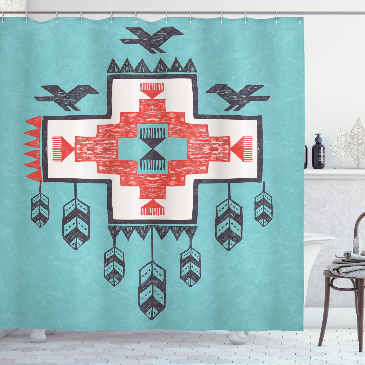 Southwestern Design Shower Curtains Curtains & Drapes